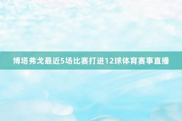 博塔弗戈最近5场比赛打进12球体育赛事直播