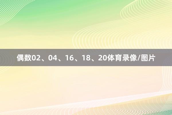 偶数02、04、16、18、20体育录像/图片