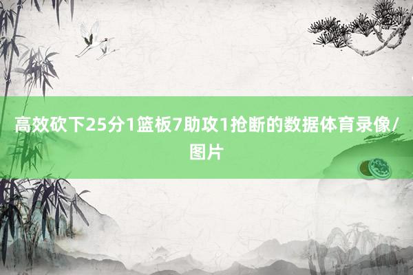 高效砍下25分1篮板7助攻1抢断的数据体育录像/图片