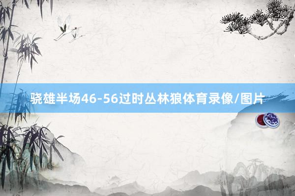 骁雄半场46-56过时丛林狼体育录像/图片