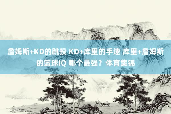 詹姆斯+KD的跳投 KD+库里的手速 库里+詹姆斯的篮球IQ 哪个最强？体育集锦