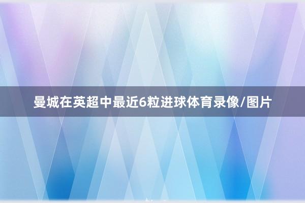 曼城在英超中最近6粒进球体育录像/图片