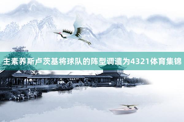 主素养斯卢茨基将球队的阵型调遣为4321体育集锦